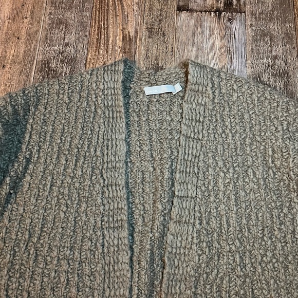 Vince Waffle Stitch Cardigan Sweater in Mud Size XS - Picture 3 of 6